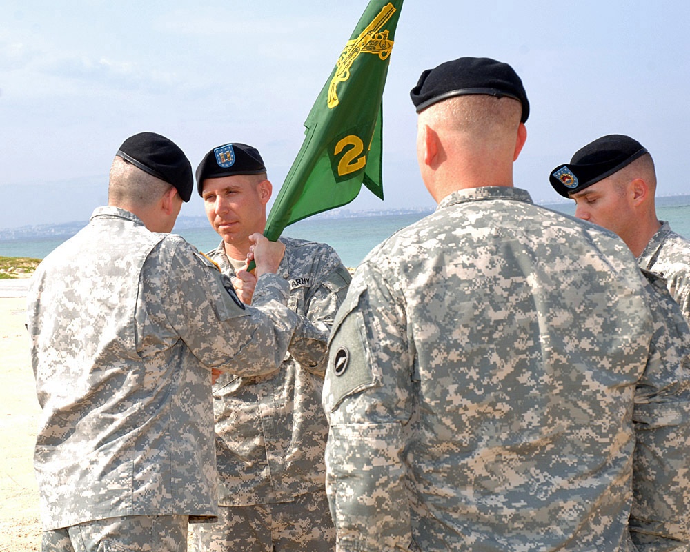 USARPAC MP BN Japan Lt. Col. James Sides visits 247th MP DET COC at Torii Beach May 16, 2014