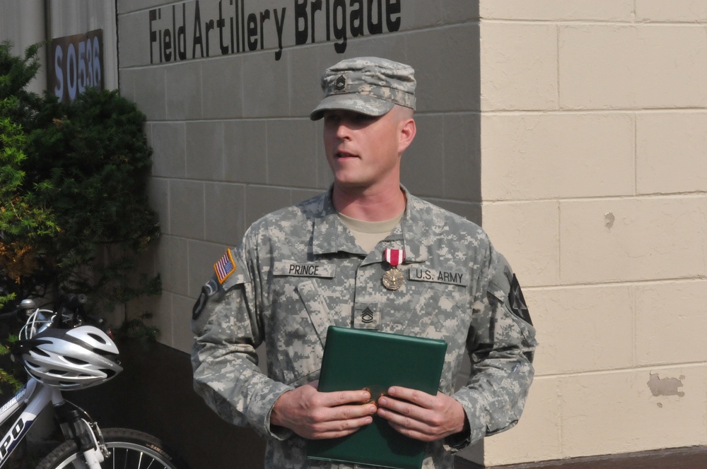 Sgt. 1st Class Prince recognized for his dedication