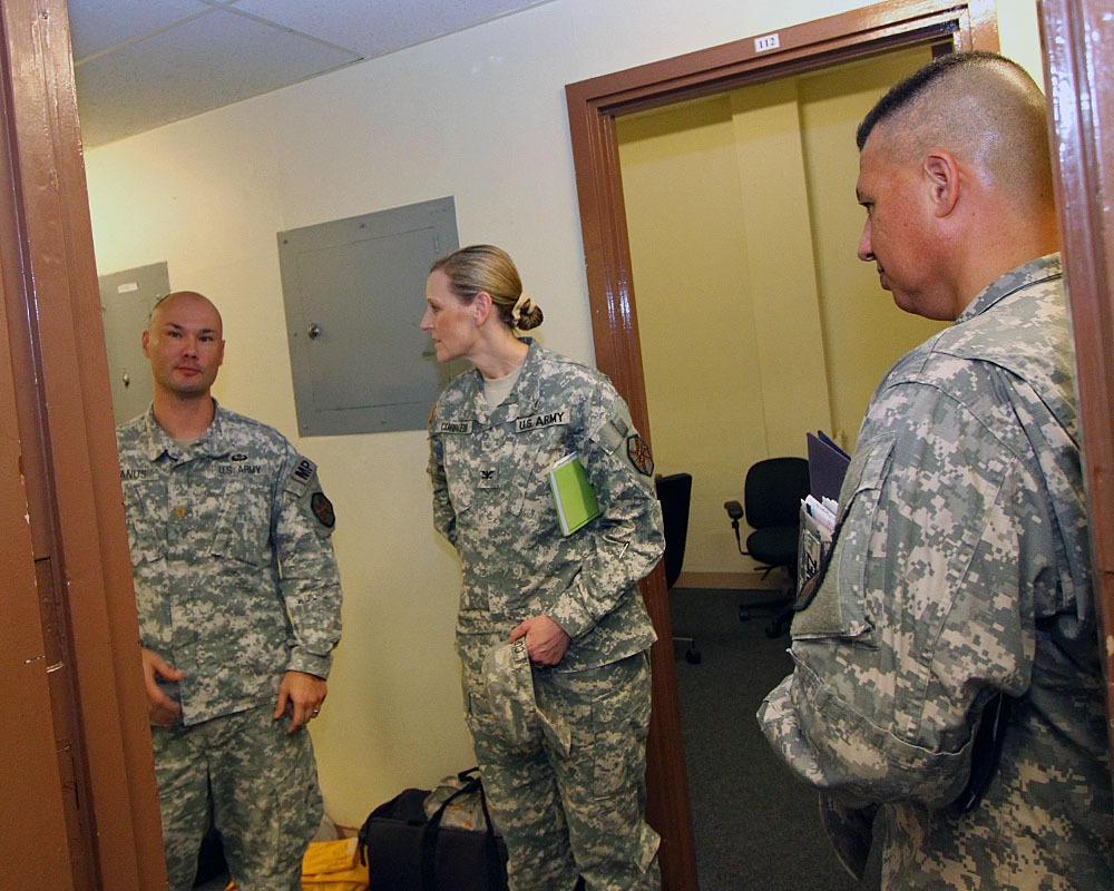 USAG-J Col. Joy Curriera visits Directorate Emergency Services on USAG-O Torii Station