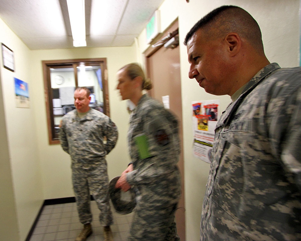 USAG-J Col. Joy Curriera visits Directorate Emergency Services on USAG-O Torii Station