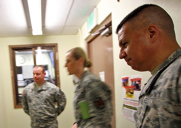 USAG-J Col. Joy Curriera visits Directorate Emergency Services on USAG-O Torii Station