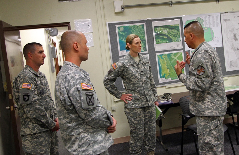 USAG-J Col. Joy Curriera visits Directorate Emergency Services on USAG-O Torii Station