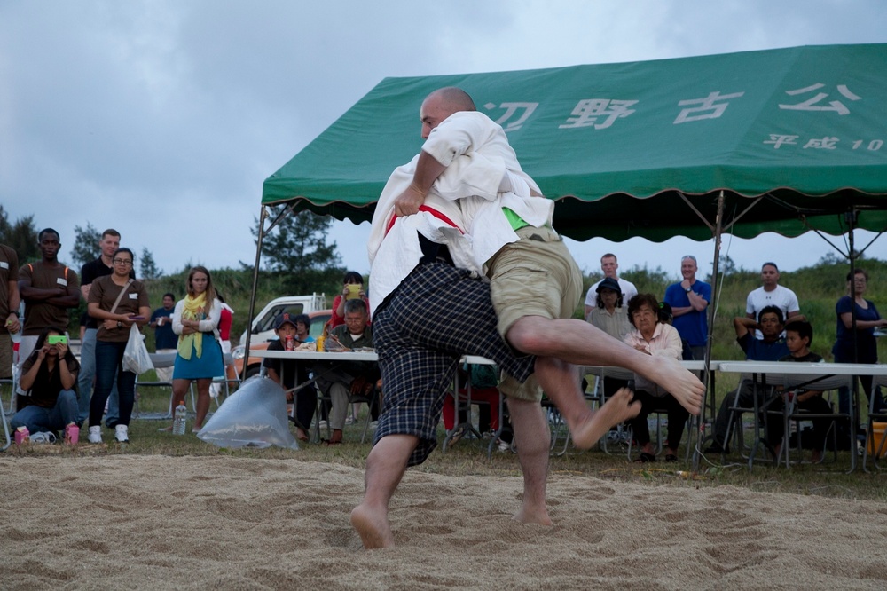 Culture, camaraderie, competition shared in Okinawa sumo tournament