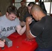 Latvian and US troops square off in allied arm-wrestling showdown