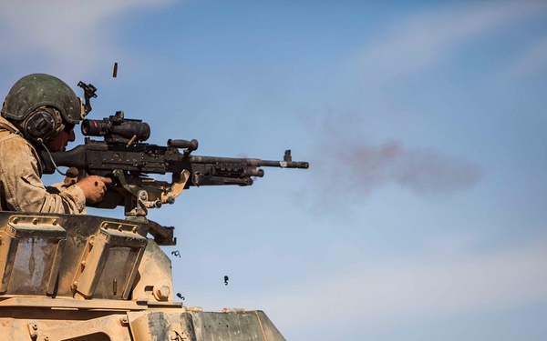22nd MEU LAVs train with JAF APCs during Eager Lion 2014