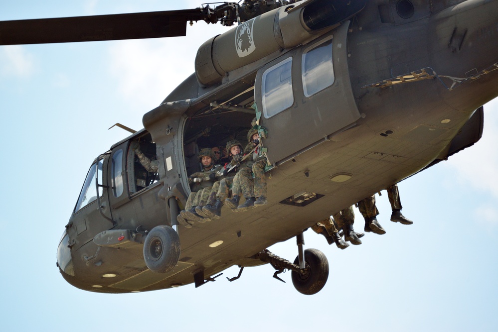 173rd Infantry Brigade Combat Team (Airborne) training jump in Grafenwoehr, Germany