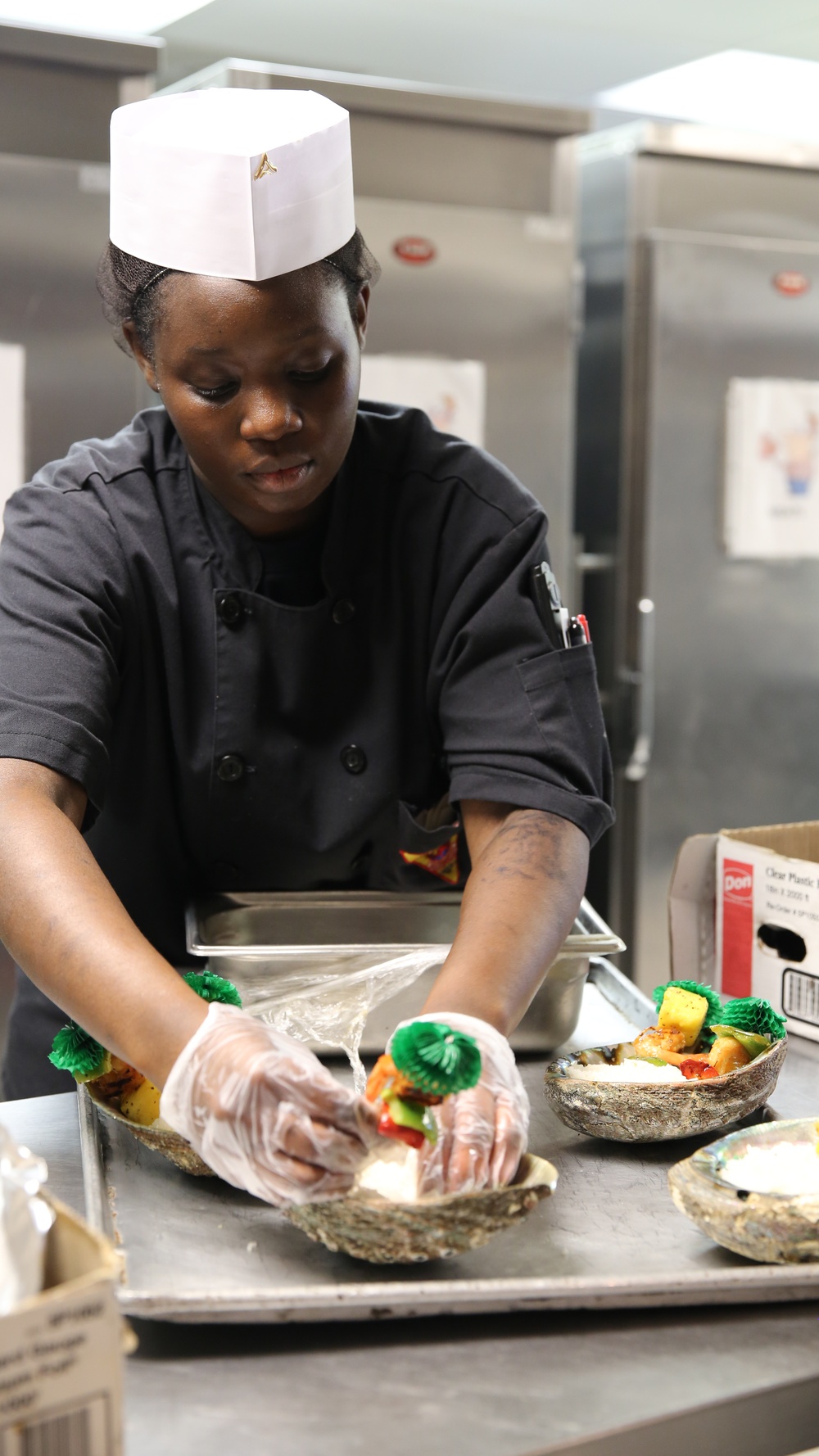 Cherry Point Marines compete for the Chef of the Quarter competition