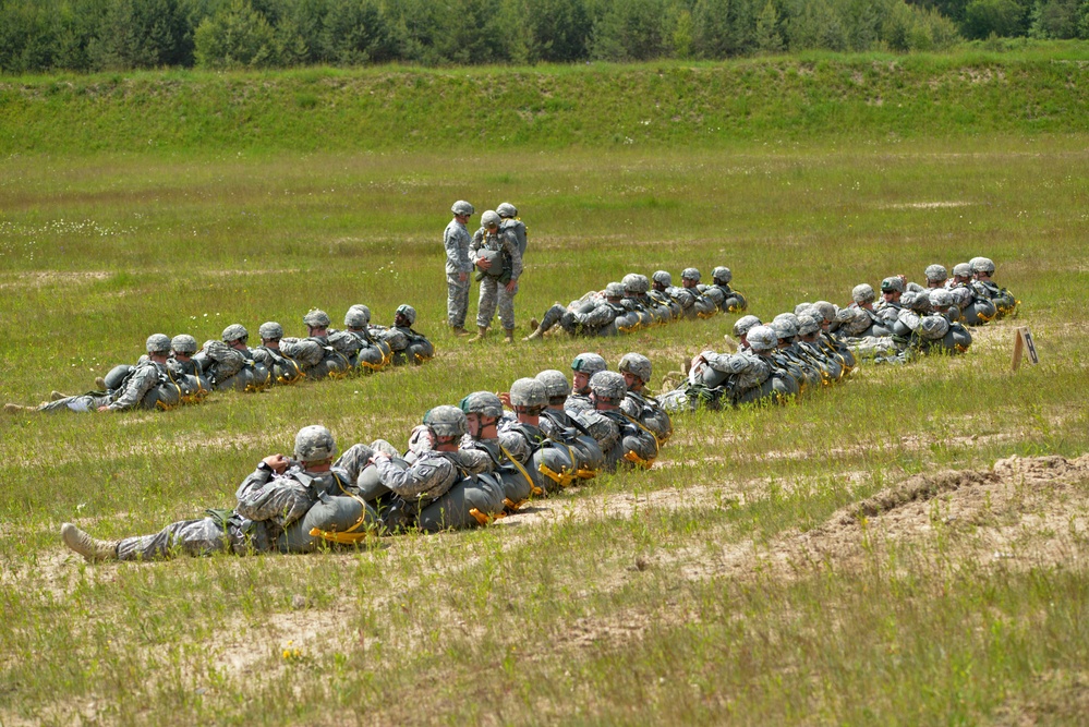 173rd Infantry Brigade Combat Team (Airborne) training jump in Grafenwoehr, Germany