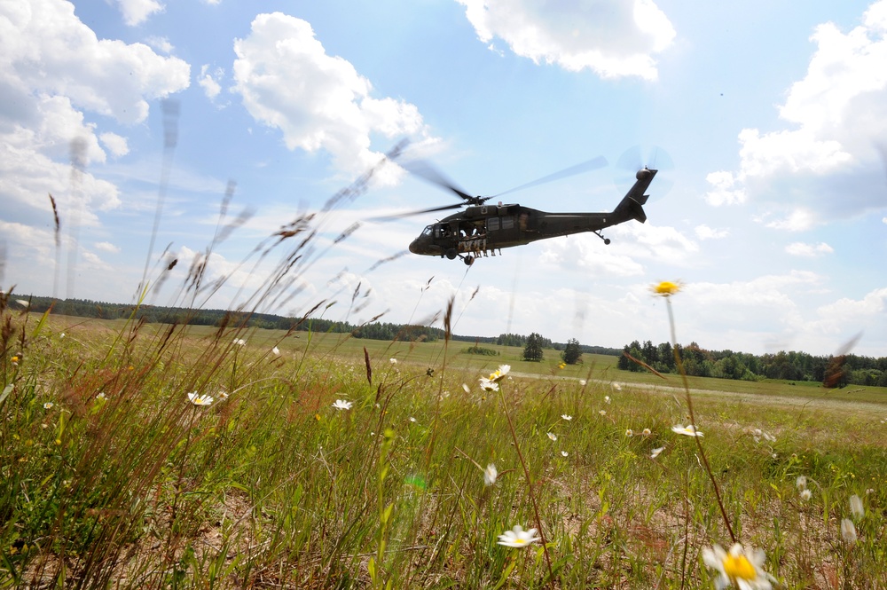 173rd Infantry Brigade Combat Team (Airborne) training jump in Grafenwoehr, Germany