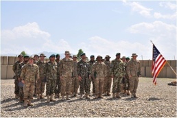 US and Afghan army enlisted leaders conduct joint NCO induction ceremony