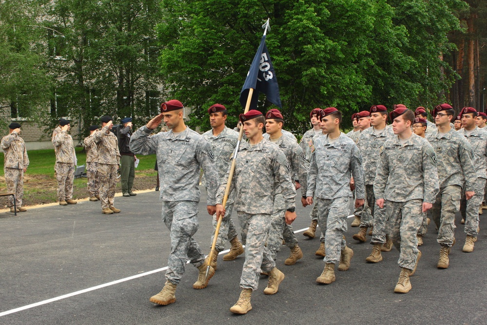 173rd Airborne Brigade participate in Land Forces Infantry Brigade awards ceremony