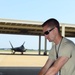 On the line: An F-22 Raptor dedicated crew chief