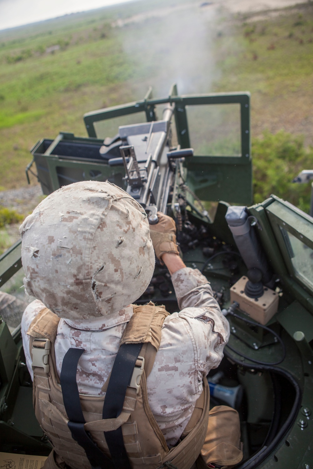 Transportation Support Company fires MK-19 Grenade Launcher