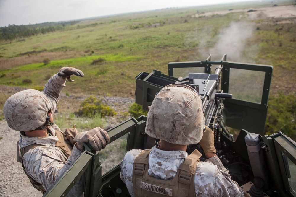 Transportation Support Company fires MK-19 Grenade Launcher