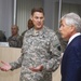 Maj. Gen. John O'Connor, commanding general of US Army Europe’s 21st Theater Sustainment Command, briefs US Secretary of Defense Chuck Hagel