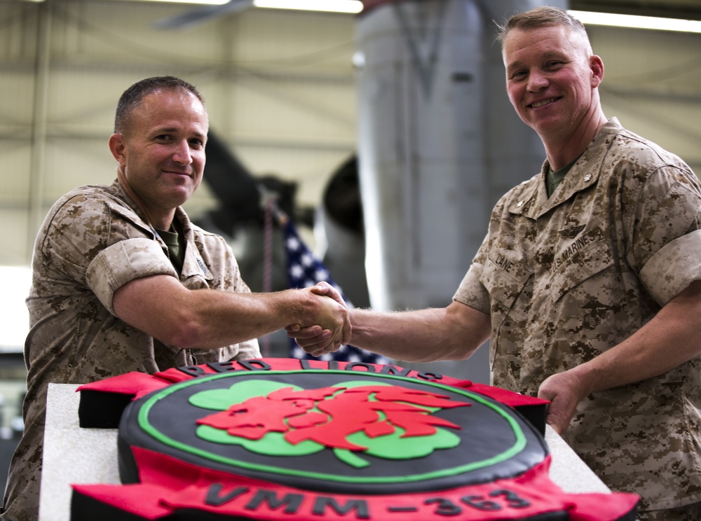 VMM-363 celebrates 62nd anniversary of service, unveils new insignia