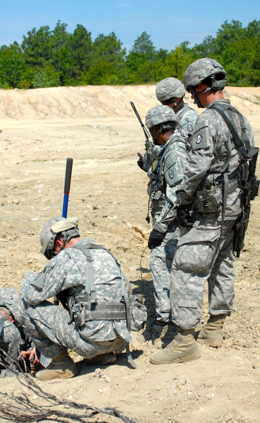 Combat engineers employ universal key