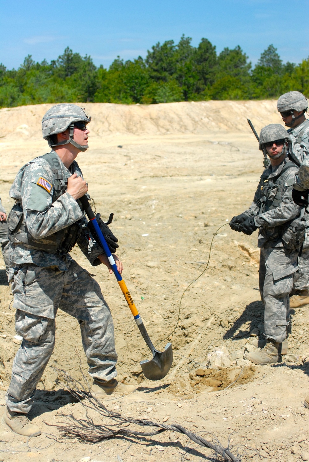 Combat engineers employ universal key