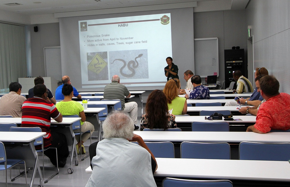 USAG Okinawa civilians and Soldiers take tour to disaster readiness center in Okinawa