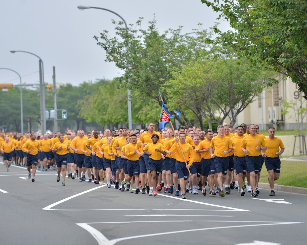 Navy Misawa participates in Misawa Air Base Readiness Run