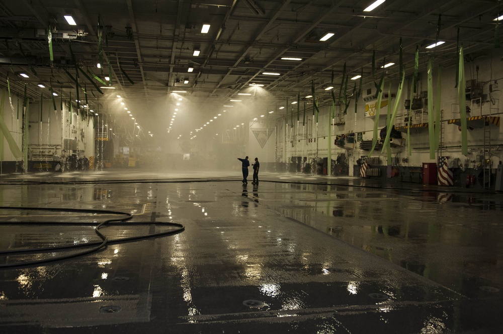 USS Harry S. Truman aqueous film-forming foam sprinklers inspected