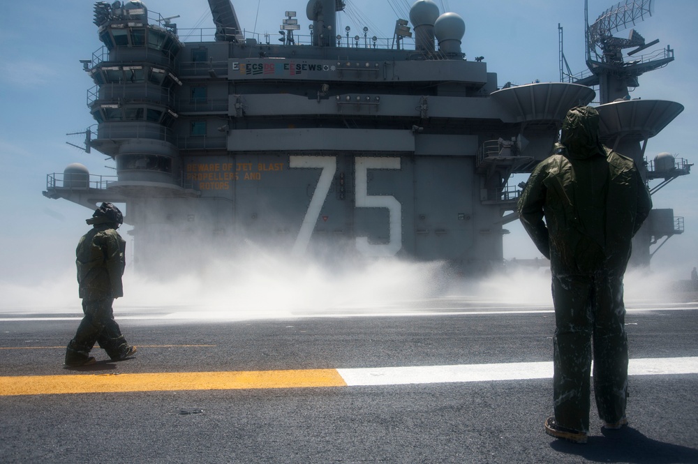 USS Harry S. Truman aqueous film-forming foam test