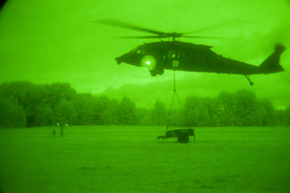 Sling-load night training