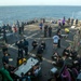 USS Philippine Sea steel beach picnic