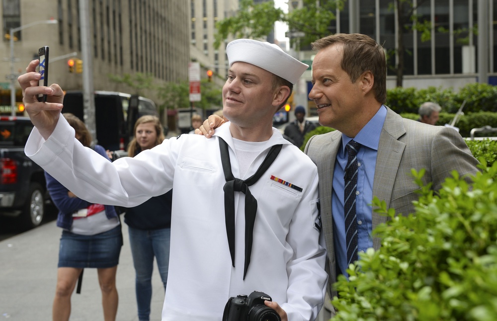 Sailors visit morning show in New York