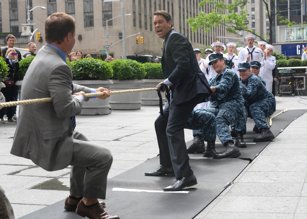 Sailors visit morning show in New York