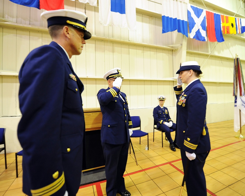 Coast Guard Cutter SPAR holds change of command ceremony