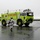 Coast Guard Base Kodiak firefighters respond to an alarm in Kodiak, Alaska