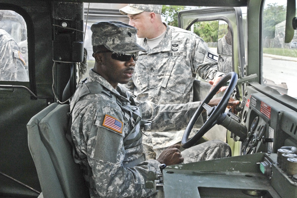 3rd Battalion, 411th Regiment (Logistical Support Battalion) conducts driver's training