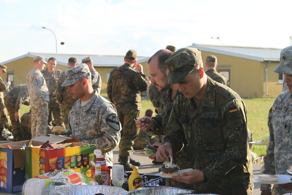 American BBQ for German troops