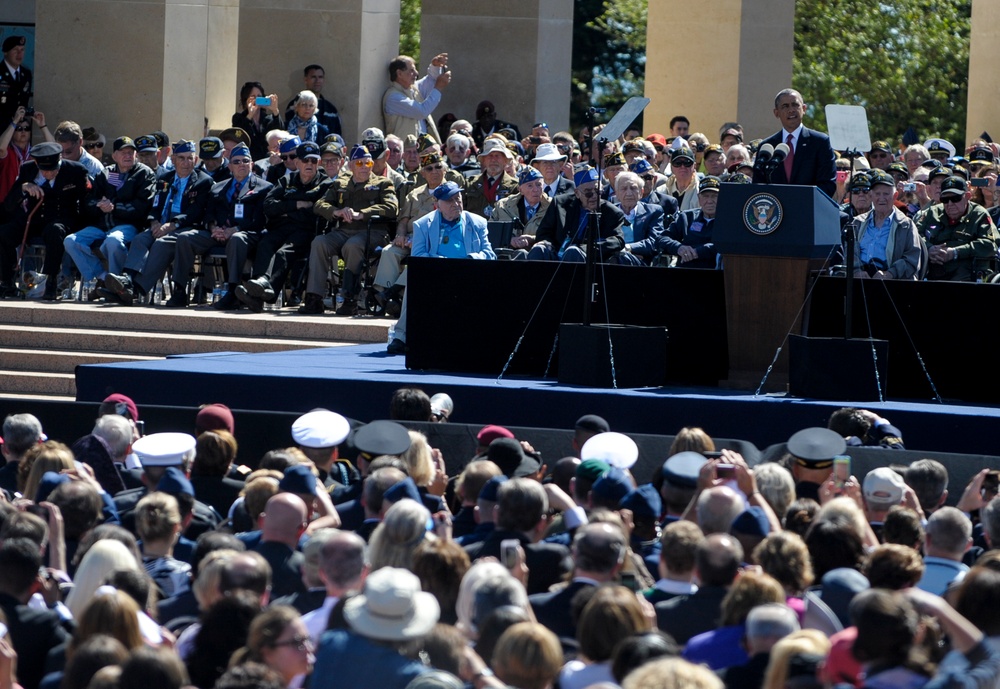 President Obama honors D-Day vets in Normandy