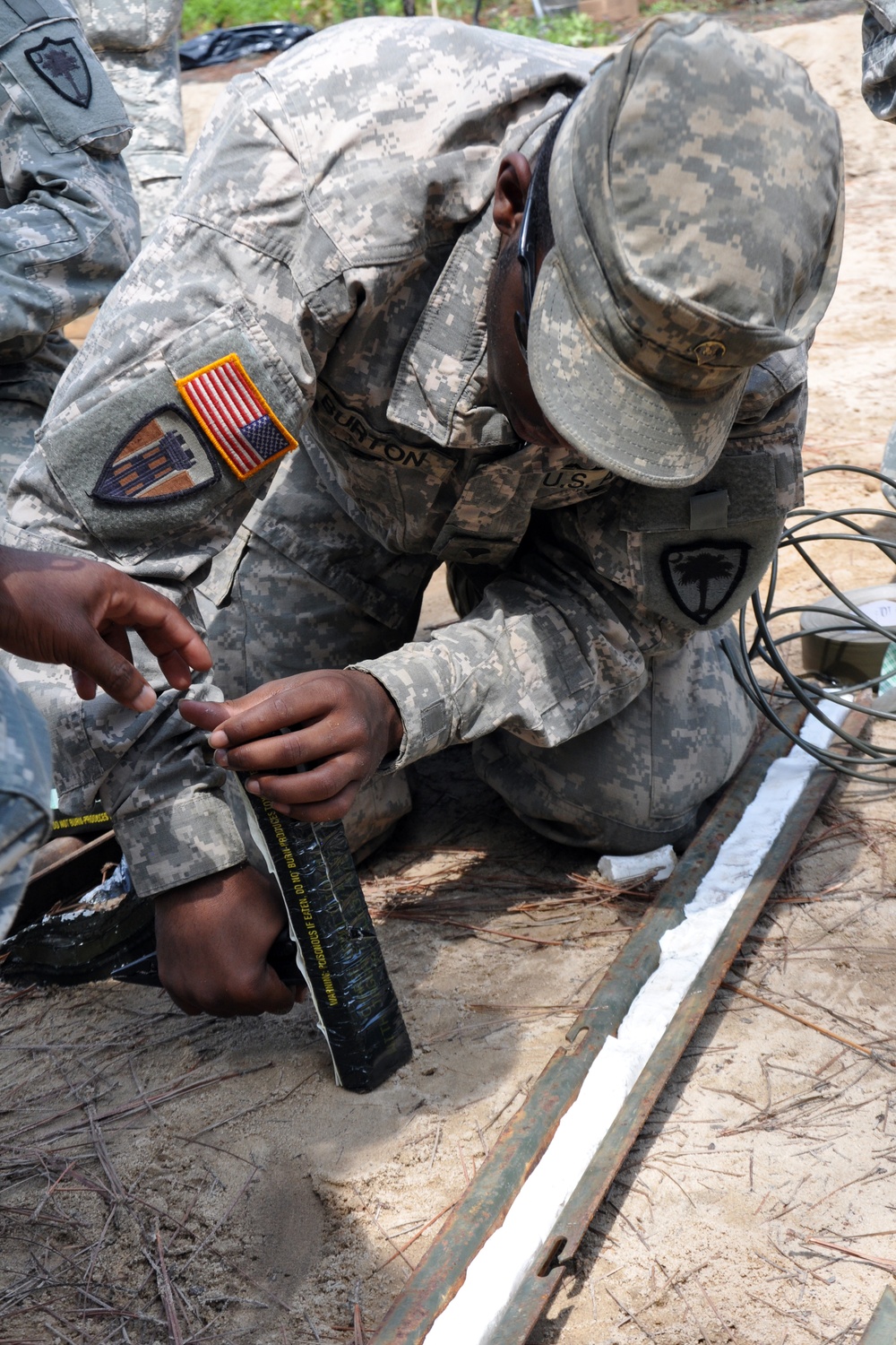 1222nd Engineer Company (Sapper) live fire