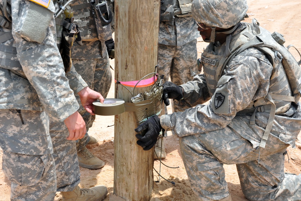 1222nd Engineer Company (Sapper) live fire