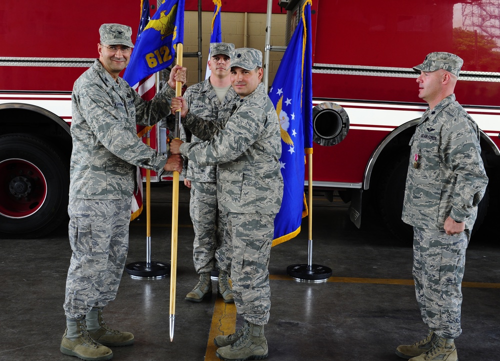 612th Air Base Squadron welcomes new commander