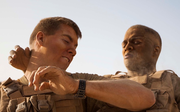 22nd MEU Marines practice martial arts