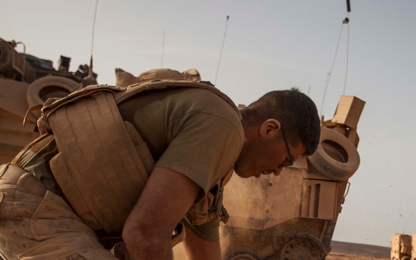 22nd MEU Marines practice martial arts