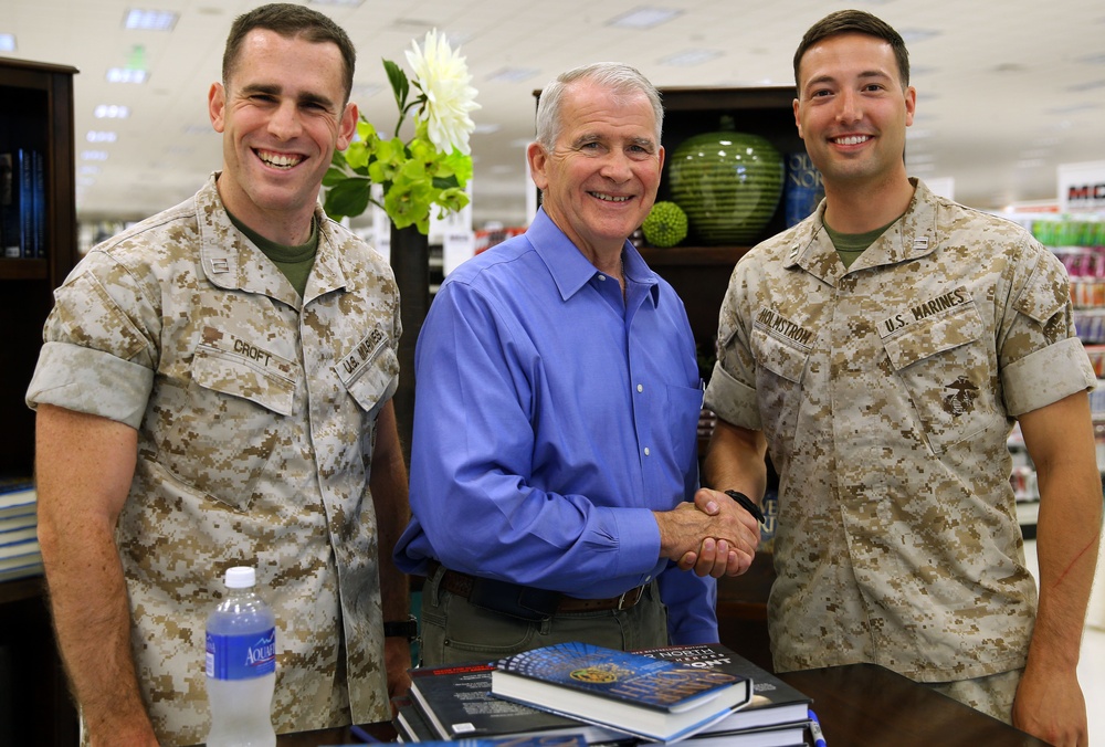 Oliver North visits Pendleton