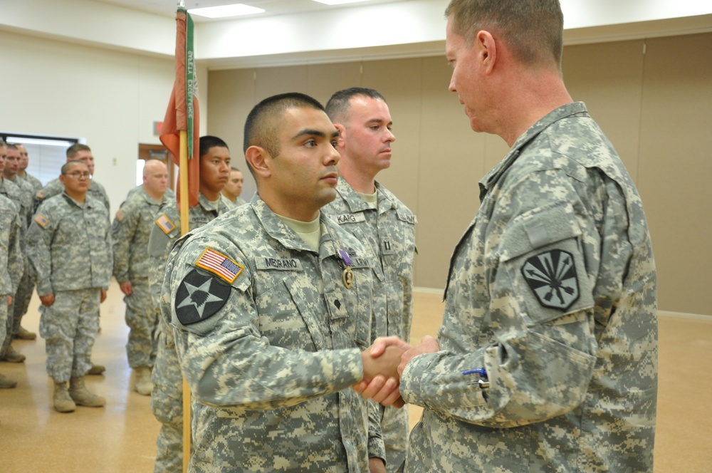 Three Arizona Army National Guard Soldiers receive Purple Heart