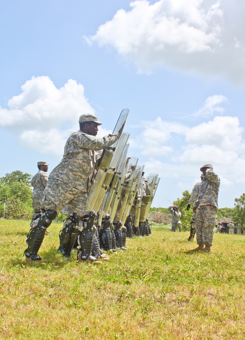 US Virgin Islands National Guard Soldiers conduct riot control training