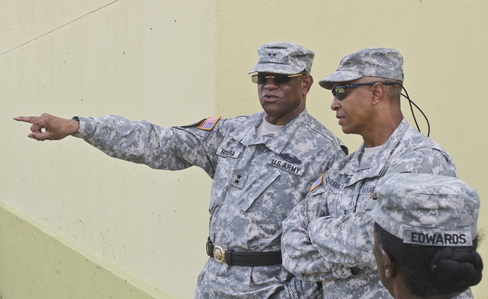 The US Virgin Islands National Guard adjutant general observes Operation Forward Guardian II