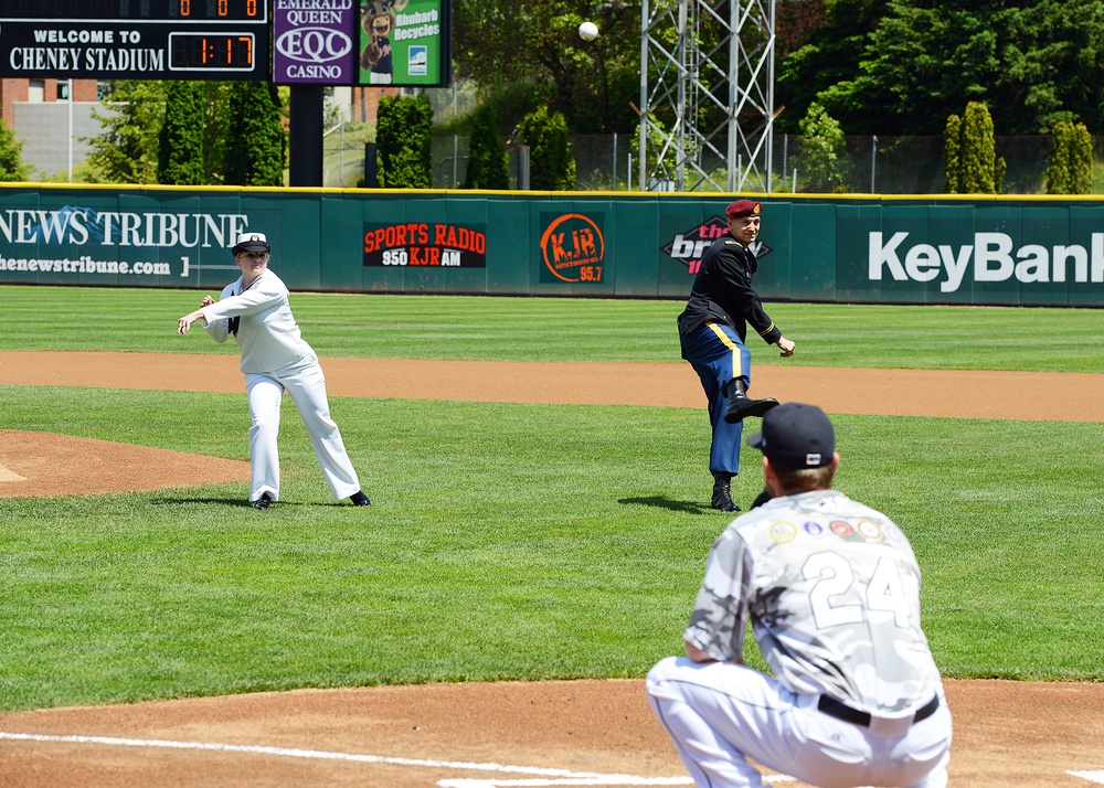Submarine Group 9 SOY kicks off Salute to Armed Forces Day with Tacoma Rainiers