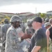 Indiana Army Reserves soldiers bond with soldiers from the U.S. Virgin Island National Guard during Operation Forward Guardian II.