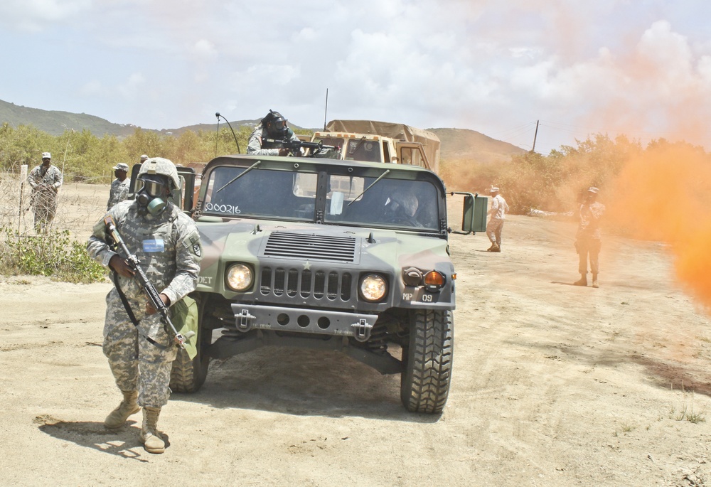 661st Military Police Law and Order Detachment conduct IED training during Operation Forward Guardian II