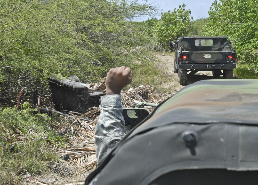 661st Military Police Law and Order Detachment conduct IED training during Operation Forward Guardian II