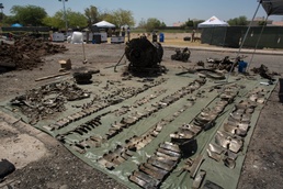 Marines recover, clean debris from Harrier crash in California