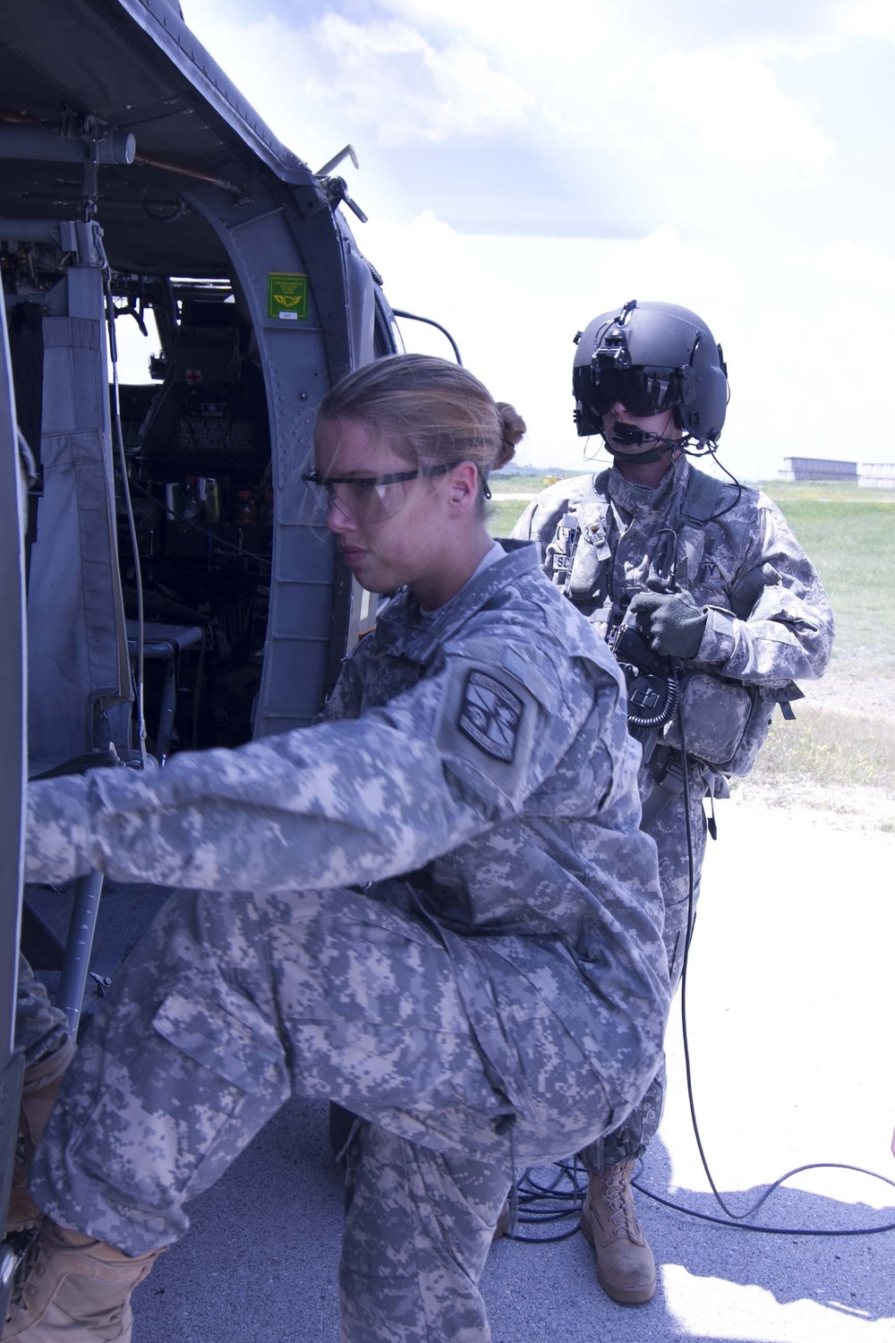 Loading the Black Hawk